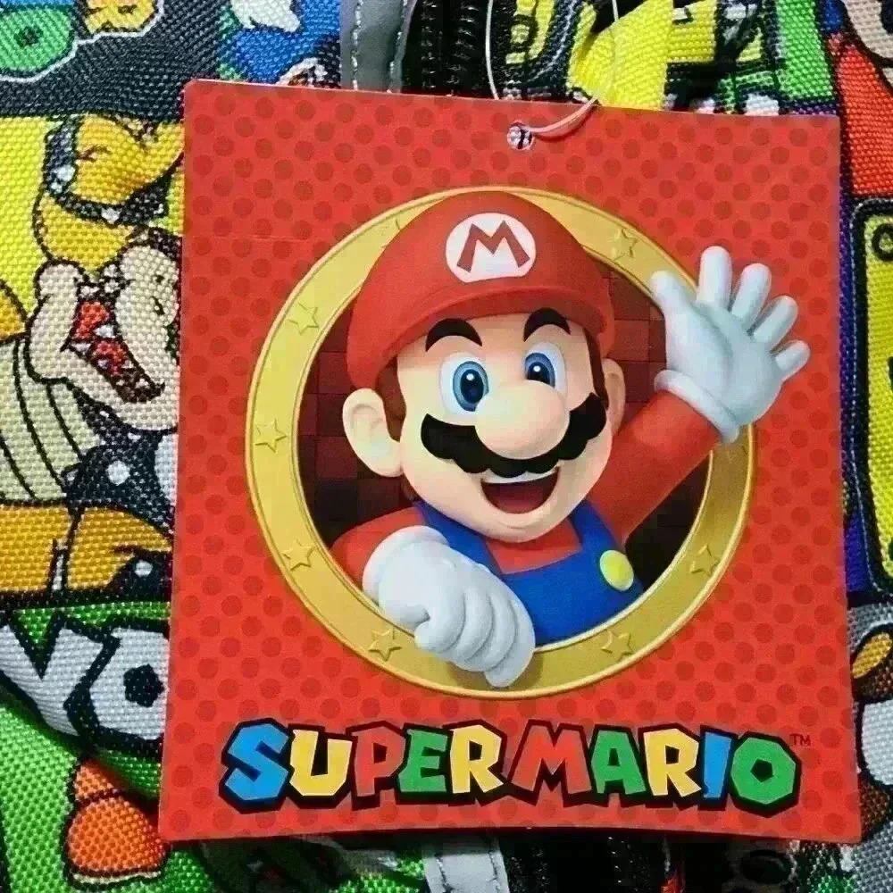 Nintendo Super Mario Bros Kids Unisex 17" Backpack Laptop Sleeve Padded Shoulder - Picture 7 of 7